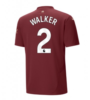 Manchester City Kyle Walker #2 Tercera Equipación 2024-25 Manga Corta